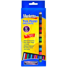 Merletto - Tiza Pastel 12 colores
