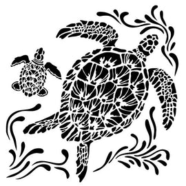 Crafter's Workshop - Stencil mini Sea Turtles - 6x6