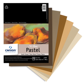 Canson - Mi-Teintes Drawing and Pastel Paper Pad - Tonos Tierra - 160 gr