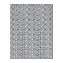 Speellbinders - SCALLOPS 3D Embossing Folders - 4.2 x 5.5 in