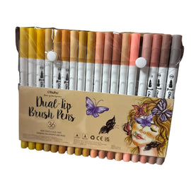 Ohuhu - 36 Colors Brush & Fineliner Color Pens, Water Based,
Black pen holder