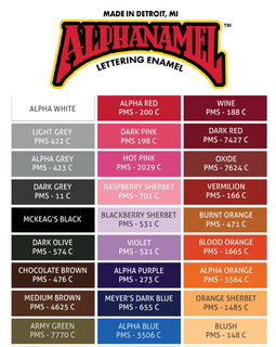Alpha6 - Alphanamel Lettering Enamel - 8 oz