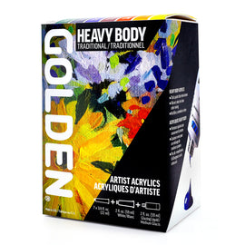 Golden - Heavy Body Traditional (Set de acrílicos + barniz)