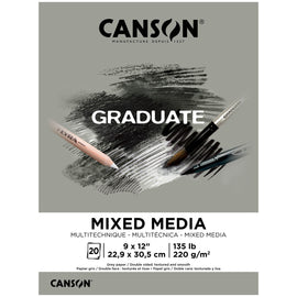 Canson - Graduate Mixed Media Gray, 220 g