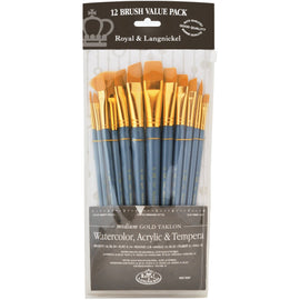 Royal & Langnickel - Gold Taklon Brush Set