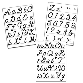 Crafter's Workshop - Alphabet Stencils Script - 8.5x11