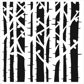 Crafter's Workshop - Stencil Birch Trees- 6x6