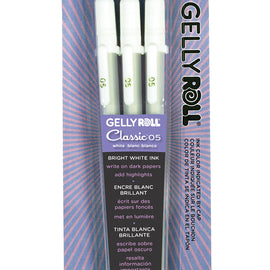 Sakura - Gelly Roll Classic Bright White Ink - set 3