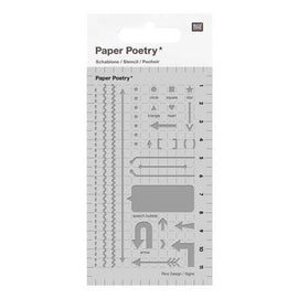 Rico Design - Journaling Stencils - 12 x 7 cm