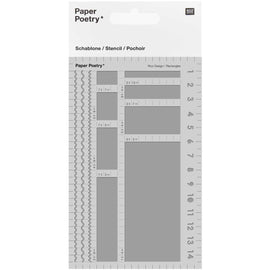 Rico Design - Journaling Stencils - 15 x 9.5 cm
