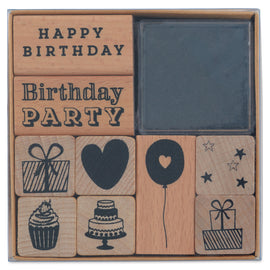 Rico Design - BIRTHDAY Stamp Set - Juego de sello