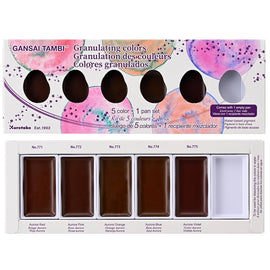 Kuretake - Gansai Tambi Granulating Colors - 6 pz