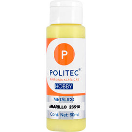 Politec - Hobby Pintura Acrilica  Metalica - 60 ml