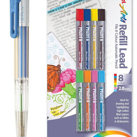 Pentel - 8 Colour Mechanical Pencil - Refill Lead