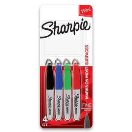 Sharpie - Mini Fine Permanent Marker - 4 colores