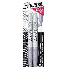 Sharpie - Metallic Fine Permanent Marker - 2 pz