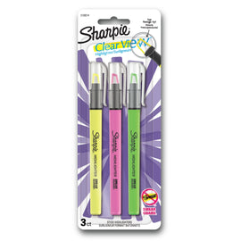 Sharpie - Clear View Stick Highlighter - 3 pz