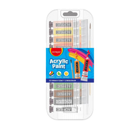 Keyroad - Acrylic Paint Box - 12 colores x 12 ml