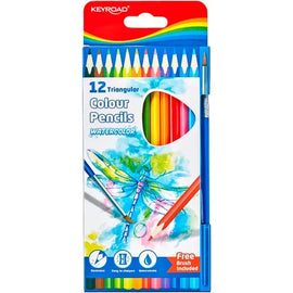 Keyroad - Lapices de Colores Acuarelables  - 12 colores