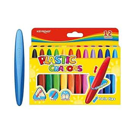Keyroad - Plastic Crayons - 12 Colores