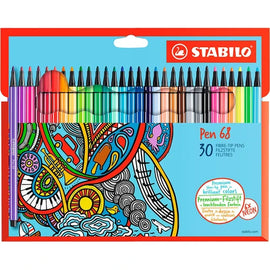 Stabilo - Pen 68 Fibre Tip - 30 colores