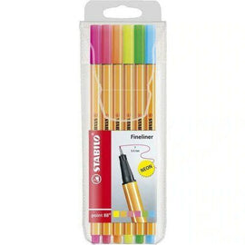 Stabilo - Point 88 Fineliner - Neon 6 colores