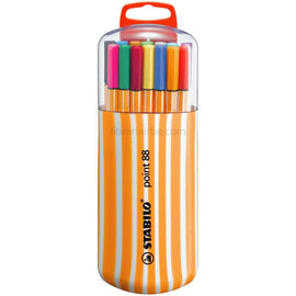 Stabilo - Point 88 Fineliner - Estuche Plastico 20 colores