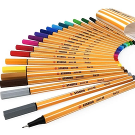 Stabilo - Point 88 Fineliner - Estuche Plastico 20 colores
