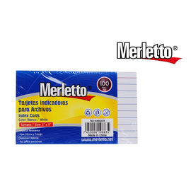 Merletto - Index Cards - Tarjetas Indicadoras - 100 pag