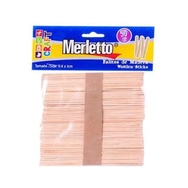 Merletto - Palitos de Paleta - 50 pz