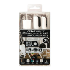 Royal & Langnickel - Chalk Markers White - 3 sizes