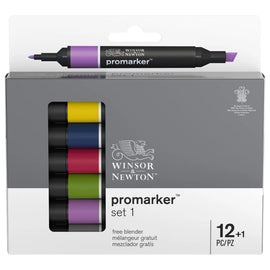 Winsor & Newton - Promarker Bullet Tip - 12+1 pz