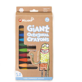 Micador JR. - giant octagonal crayons ￼(12 Colores)