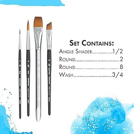 Princeton -  AQUA ELITE Watercolor Brushes Set - 4 pz