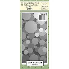 Lisa Horton - LAYERED BUBBLES 3D Embossing Folders - 4 x 8 in