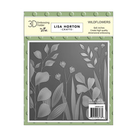 Lisa Horton - WILDFLOWERS 3D Embossing Folders - 6x6 in