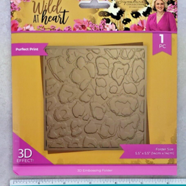 Crafters Companion - WILD AT HEART Embossing Folders - 5.5 x 5.5 in