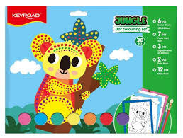 Keyroad - Jungle Dot Couloring Set - 30 pz