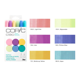 Copic - Ciao Alcohol Marker - 6 piezas
