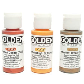 Golden - Fluid IRIDESCENT & INTERFERENCE Acrylics - 1 oz