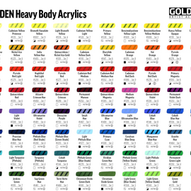 Golden - Heavy Body FLUORESCENT Acrylic Paint - 2 oz