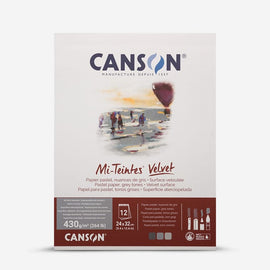 Canson - Mi-Teintes Drawing and Pastel Paper Pad - Tonos Grises - 160 gr