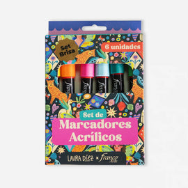 Franco - Set de Marcadores Acrilicos - 6 unidades