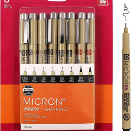 Sakura - Pigma Micron gray and black Ink Set de 10 (gris y negro)