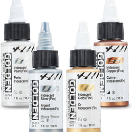 Golden - High Flow IRIDESCENT & FLUORESCENT Acrylics - 1 oz