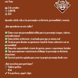 Taller Guiado de creación de personajedesde 0