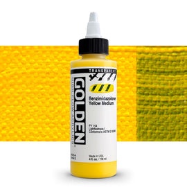 Golden - High Flow Acrylic - Transparent Benzimidazolone Yellow Medium