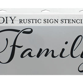 Crafter's Worshop - Stencil Family 16.5x6