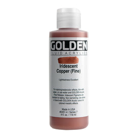Golden - Fluid Acrylic - Iridescent Copper (fine)