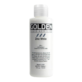 Golden - Fluid Acrylic - Zinc White